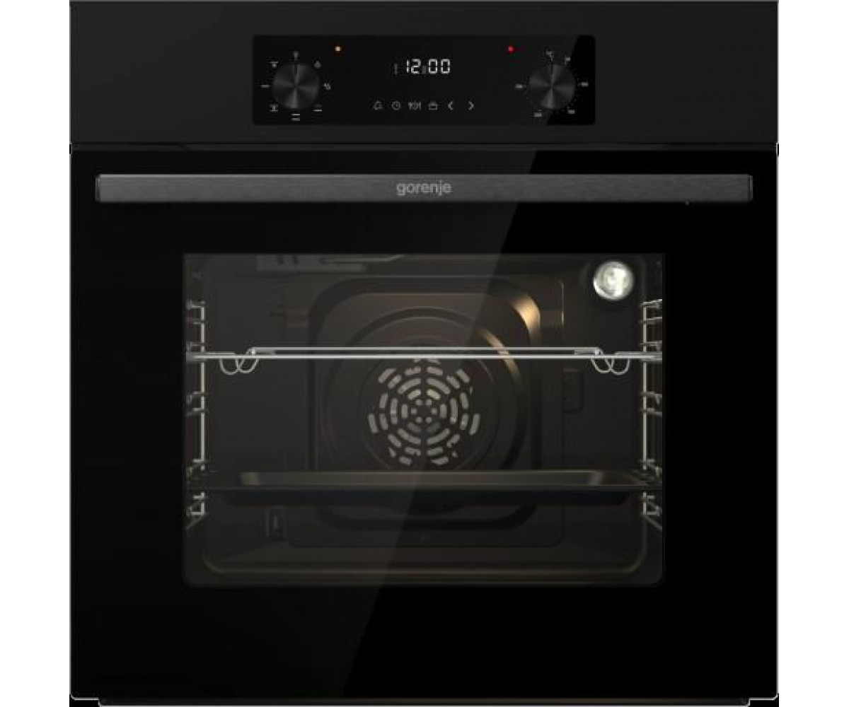 Духова шафа Gorenje електрична, 61л, A+, дисплей, конвекція, чорний GORENJE  BO635E1B BO635E1B