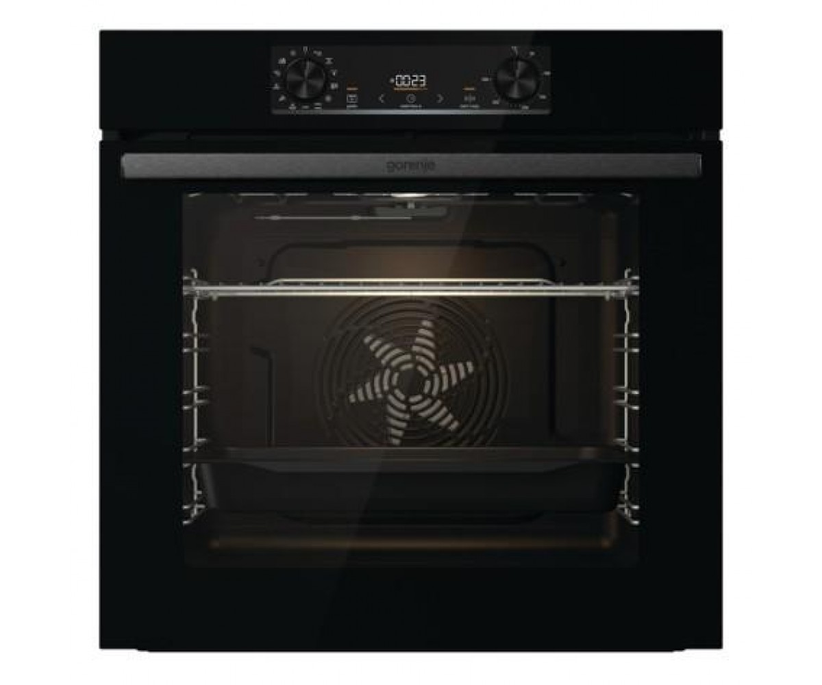Духова шафа Gorenje електрична, 77л, A+, дисплей, макс.темп.- 300, IconLed, чорний GORENJE  BO6737E02BG BO6737E02BG