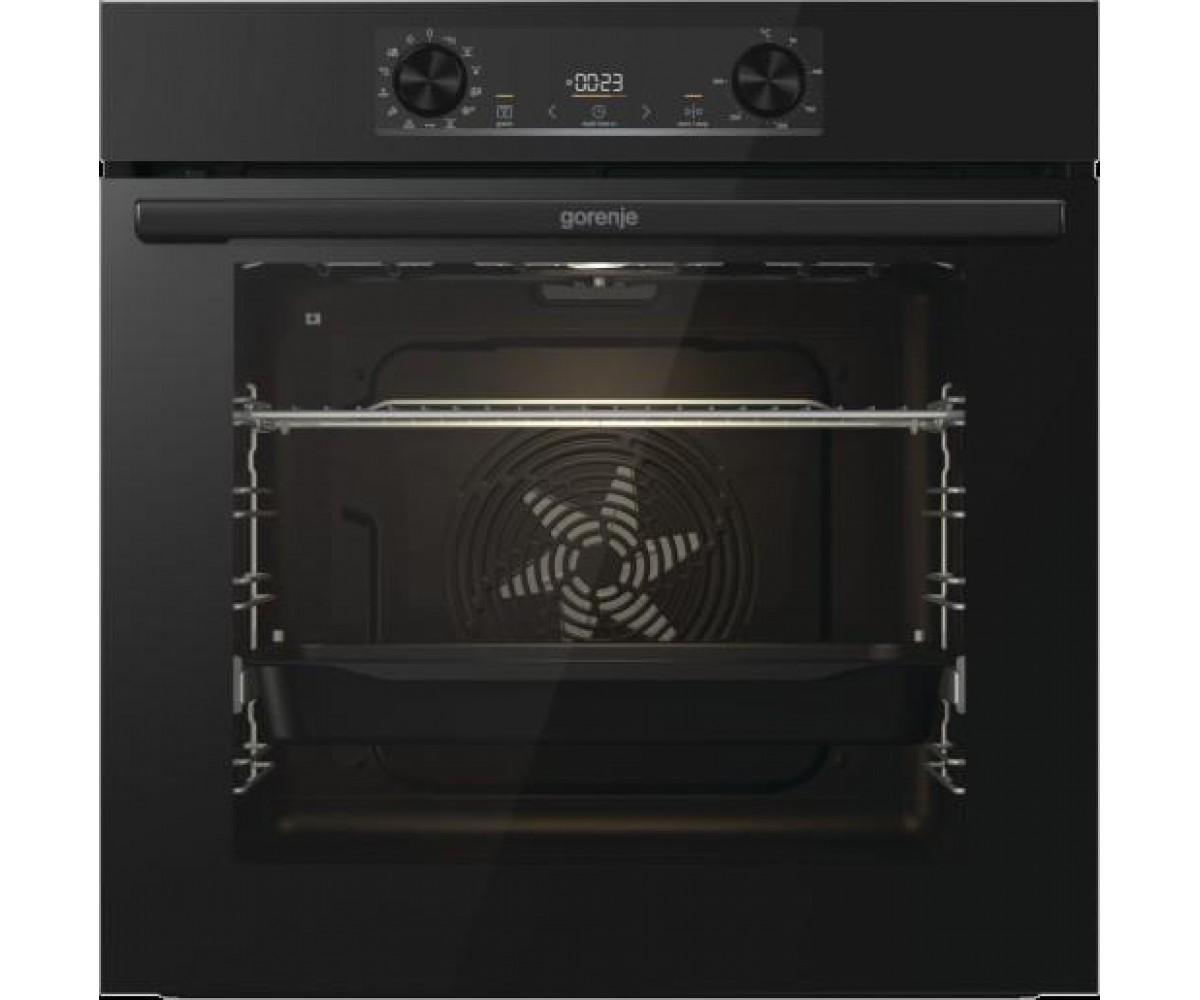 Духова шафа Gorenje електрична, 77л, A+, дисплей, IconLed, піроліз, готув. на різн рівнях, чорний GORENJE  BOP6373E28EBG BOP6373E28EBG