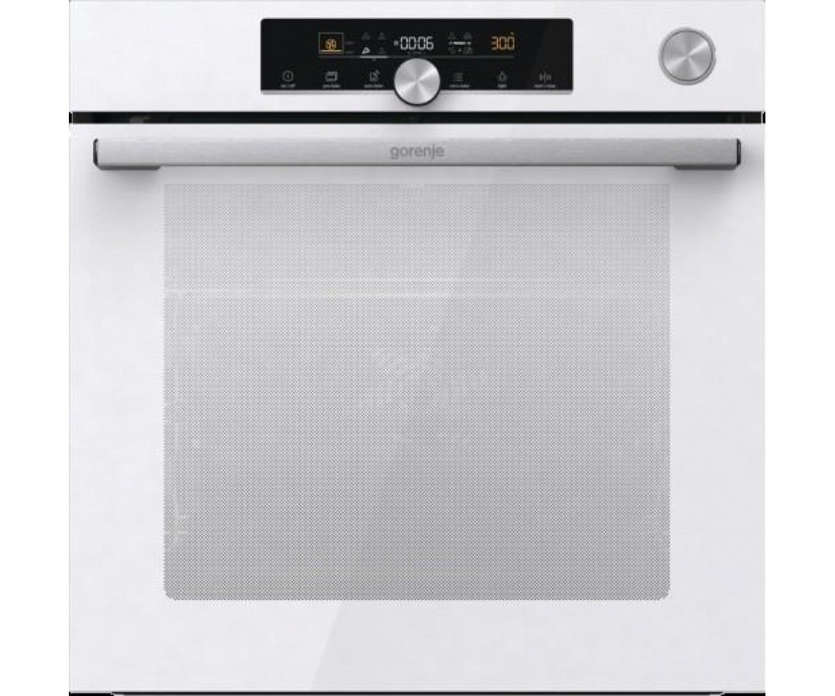 Духова шафа Gorenje електрична, 77л, A+, пара, дисплей, готування на різних рівнях, піроліз, білий GORENJE  BPSA6747A08WG BPSA6747A08WG