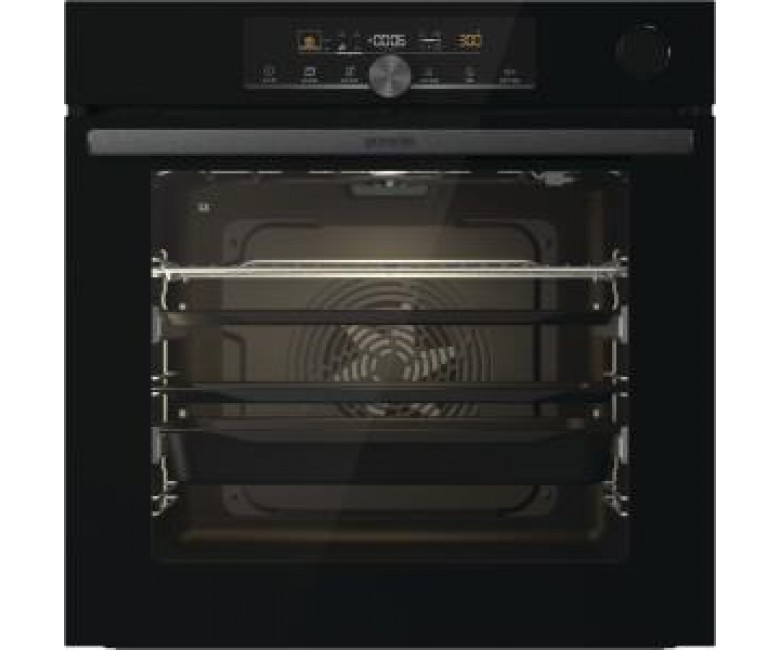 Духова шафа Gorenje електрична, 77л, A+, пара, дисплей, чорний GORENJE  BSA6747A04BG BSA6747A04BG