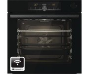 Духова шафа Gorenje електрична, 77л, A+, пара, дисплей, 300 °C, Wi-Fi, чорний GORENJE  BSA6747A04BGWI
