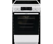 Плита Gorenje електрична склокерамічна, 70л, 50x60см, дисплей, приготування з паром, програматор, білий GORENJE  GECS5C70WA