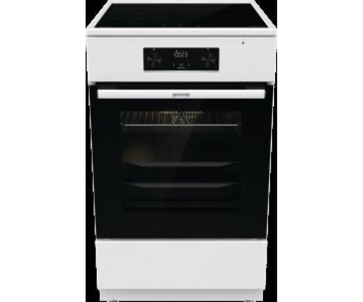 Плита Gorenje електрична індукційна, 70л, 50x60см, дисплей, програматор IconLed, поєднання конфорок, білий GORENJE  GEIT5C60WPG GEIT5C60WPG