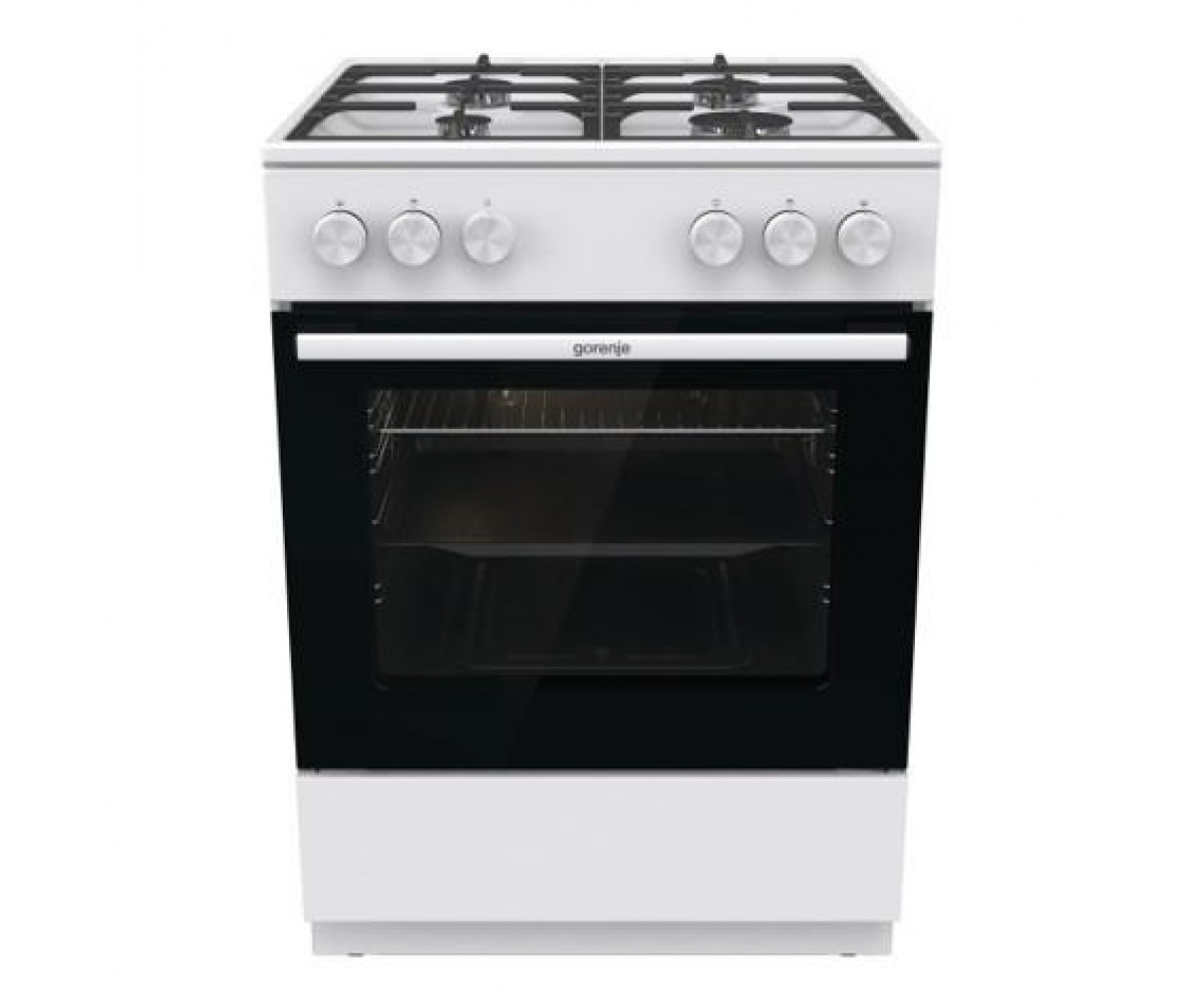 Плита Gorenje газова, 72л, 60x60см, чавун, білий GORENJE  GG6A10WFFM GG6A10WFFM