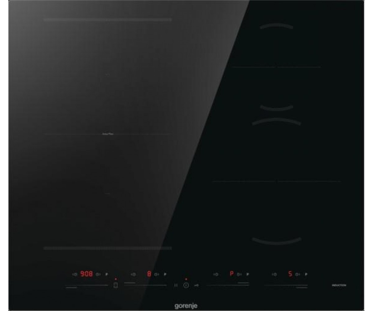 Варильна поверхня Gorenje індукційна, 60см, PowerBoost, TouchControl, збільшена площа приготування, чорний GORENJE  GI6432BSCE GI6432BSCE