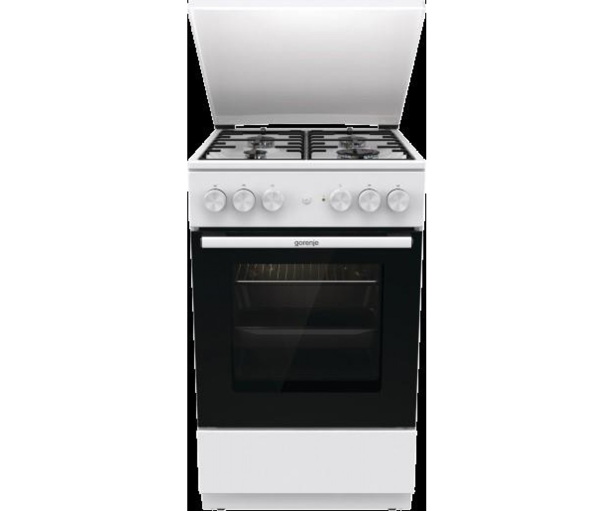 Плита Gorenje комбінована, 68л, 50x60см, емальовані реш, з кришкою, білий GORENJE  GK5A22WH GK5A22WH