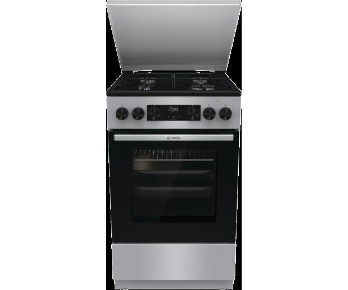 Плита Gorenje комбінована, 70л, 50x60см, дисплей, IconLed, емальовані, нерж GORENJE  GK5C43SH GK5C43SH