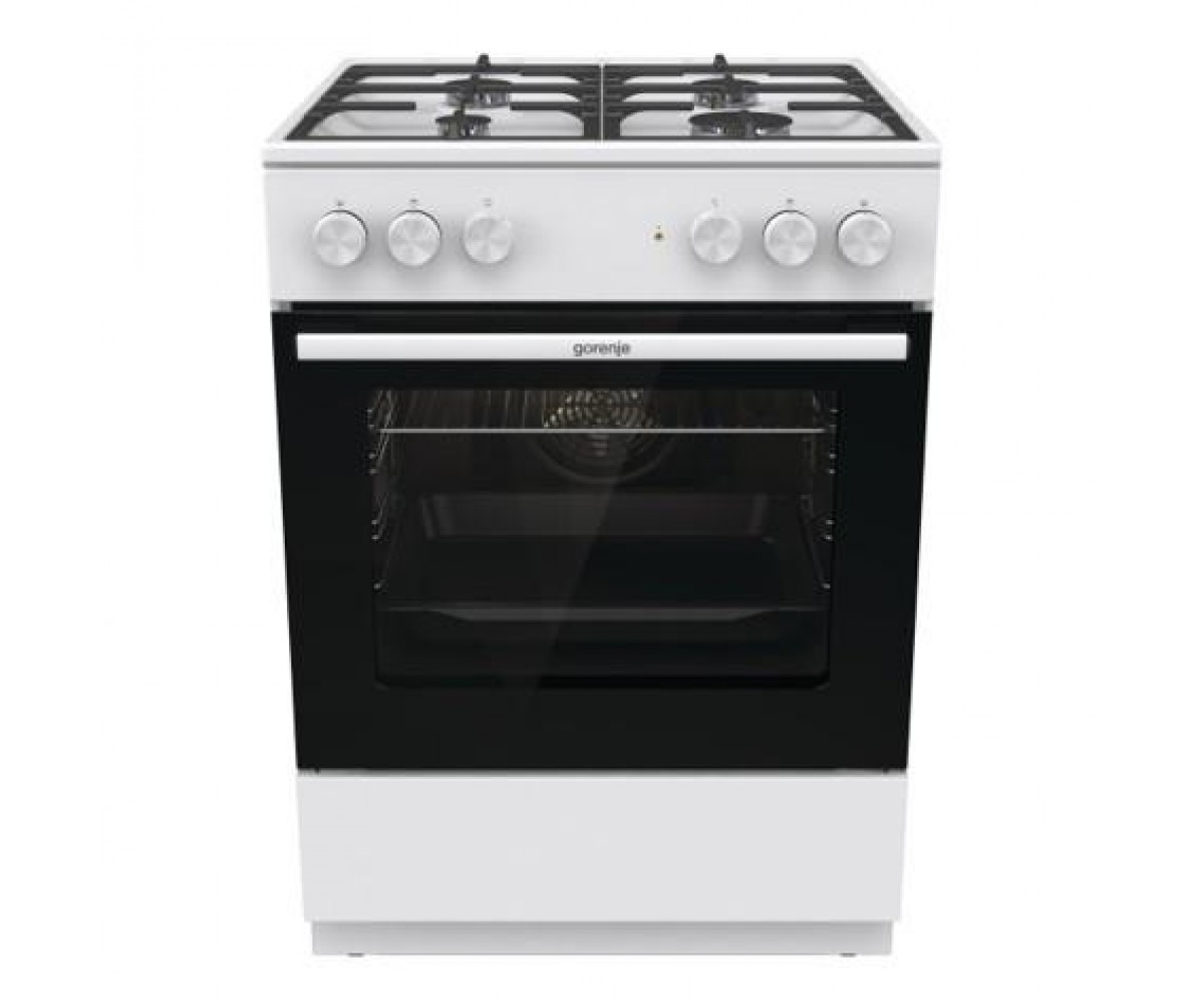 Плита Gorenje комбінована, 71л, 60x60см, чавун, білий GORENJE  GK6A40WFFM GK6A40WFFM