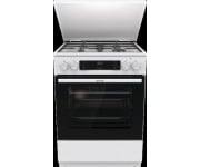 Плита Gorenje комбінована, 71л, 60x60см, дисплей, IconLed, чавун, білий GORENJE  GK6C5WF