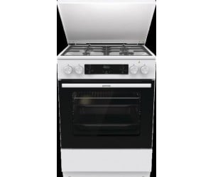 Плита Gorenje комбінована, 71л, 60x60см, дисплей, IconLed, чавун, білий GORENJE  GK6C5WF