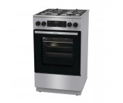 Плита Gorenje комбінована, 70л, 50x60см, дисплей, чавун, нерж GORENJE  GKS5C70HXF