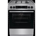 Плита Gorenje комбінована, 71л, 60x60см, дисплей, емальовані реш, програматор IconLed,нерж GORENJE  GKS6C70XJ