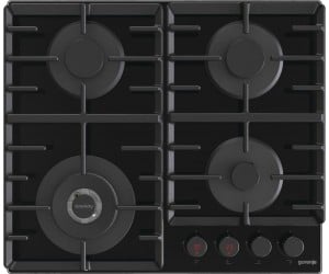 Варильна поверхня Gorenje газова на склі, 60см, чавун, чорний GORENJE  GKTW642SYB