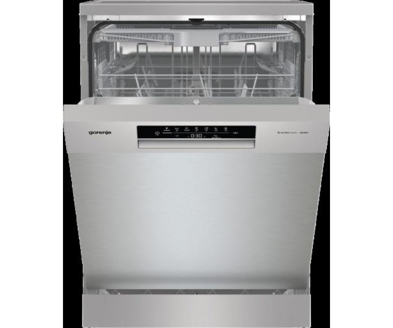 Посудомийна машина Gorenje, 16компл., A+++, 60см, дисплей, 3 кошика, AquaStop, сірий GORENJE  GS643D90X GS643D90X