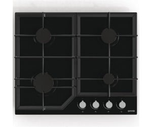 Варильна поверхня Gorenje газова на склі, 60см, чавун, чорний GORENJE  GT641KB