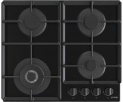 Варильна поверхня Gorenje газова на склі, 60см, чавун, чорний GORENJE  GTW641EB
