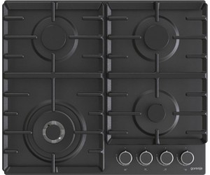 Варильна поверхня Gorenje газова, 60см, чавун, чорний GORENJE  GW642AB