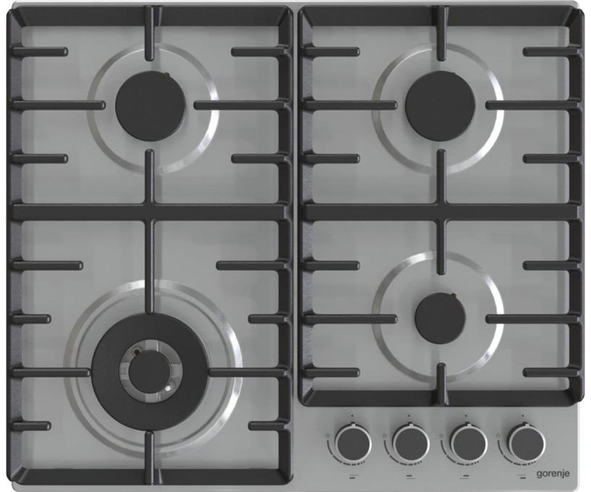 Варильна поверхня Gorenje газова, 60см, чавун, нерж GORENJE  GW642ABX GW642ABX