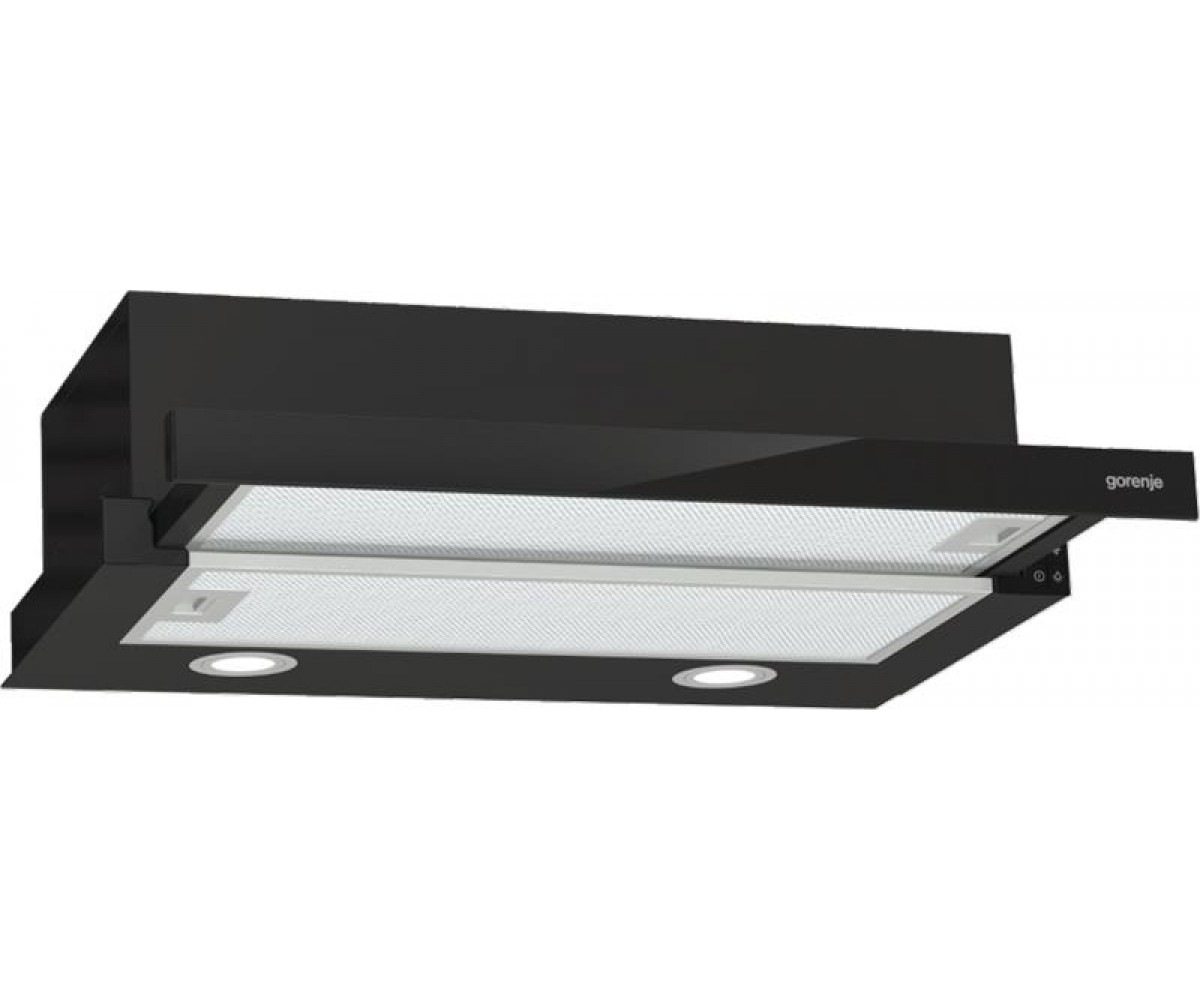 Витяжка Gorenje телескопічна, 60см, 450м.куб/год, чорний GORENJE  TH62E4BG TH62E4BG