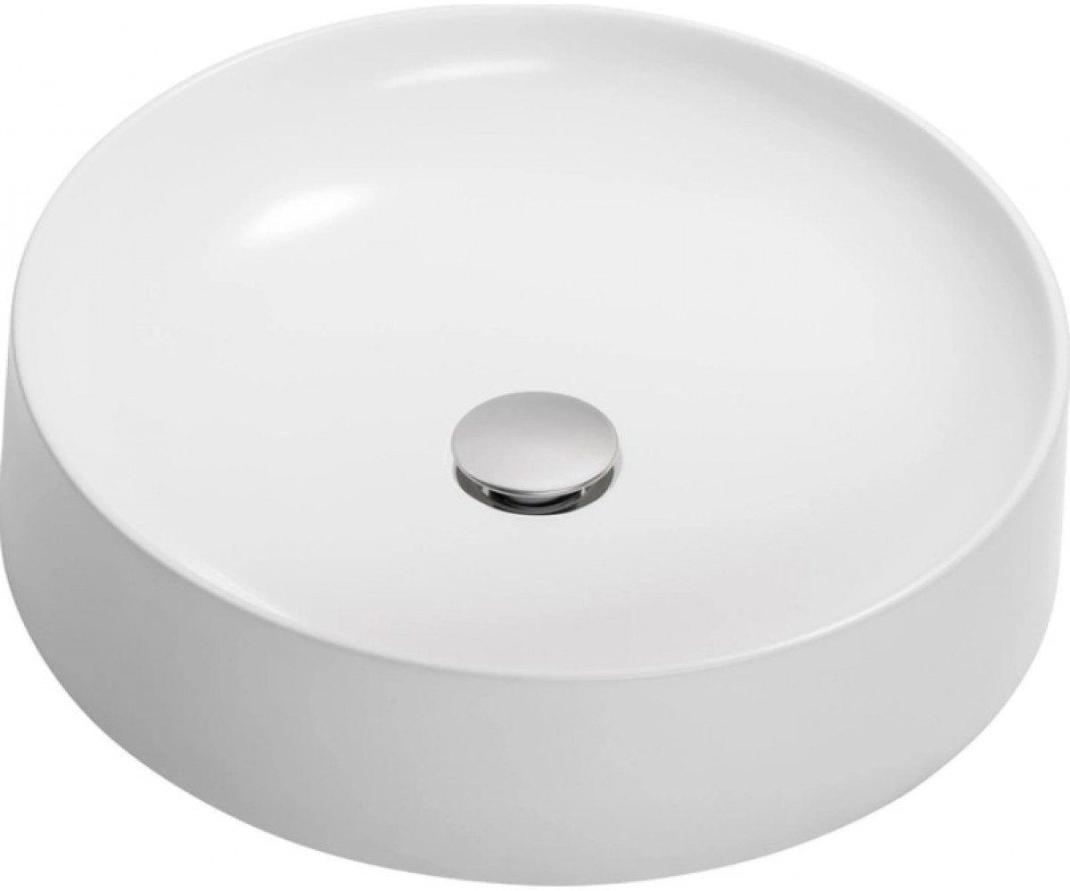 Кругла накладна раковина GRANADO  CATI WHITE GEL GBS0105G