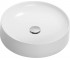 Кругла накладна раковина GRANADO  CATI WHITE GEL GBS0105G