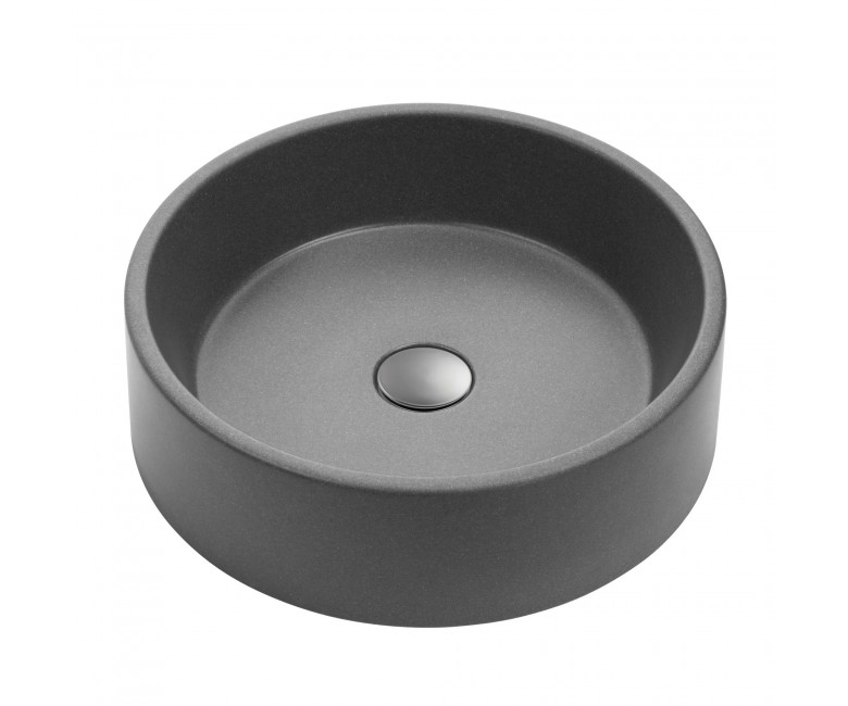 Кругла раковина GRANADO  TORO GRAFITO GBS0409