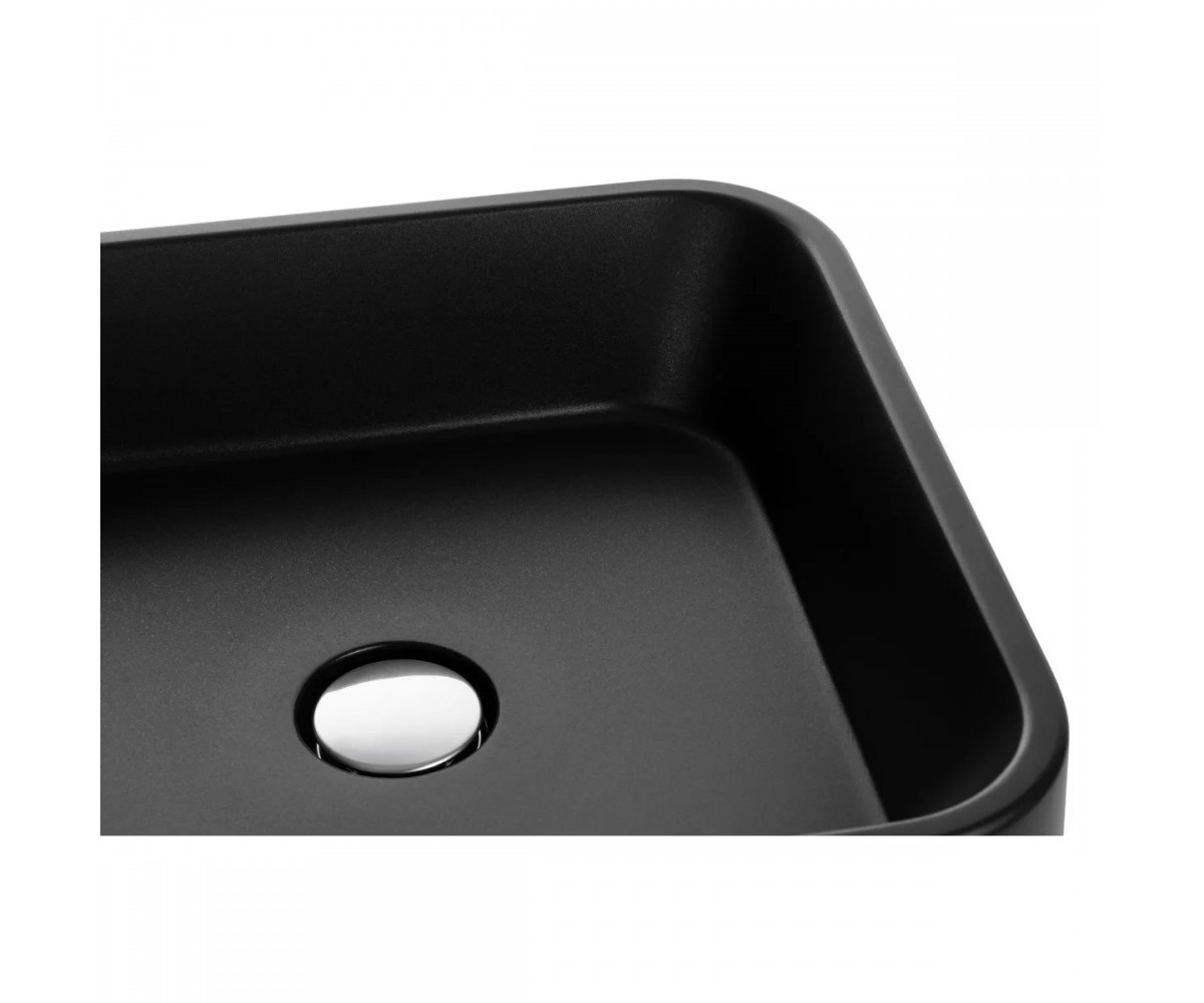 Квадратная накладная раковина  LALIN GBS1301:Фото 3