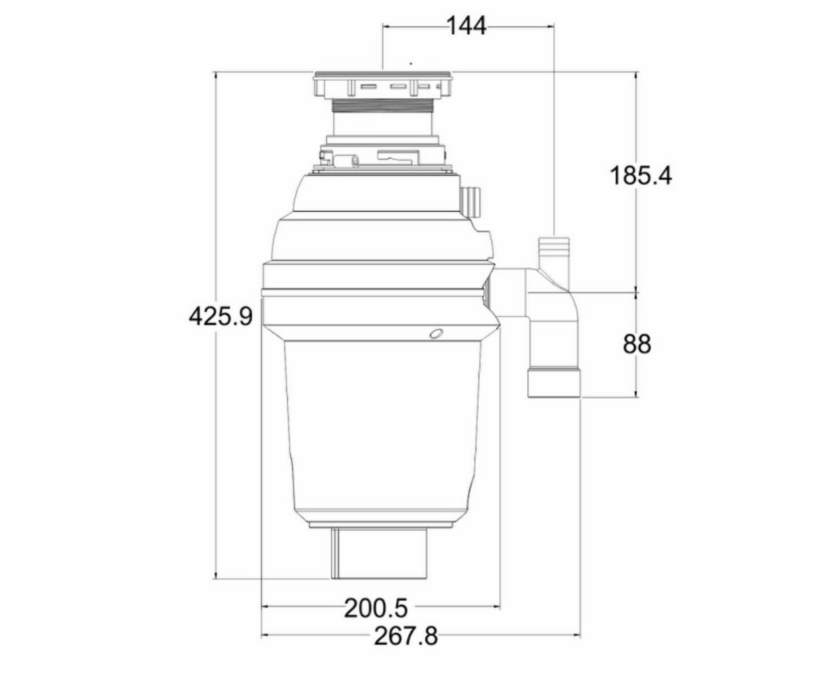 Измельчитель отходов  GC0102-750:Чертеж 