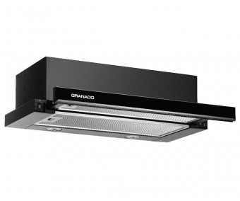 Телескопічна витяжка TELDE 603-700 BLACK GLASS