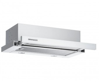 Телескопічна витяжка TELDE 603-700 WHITE GLASS