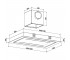 Встраиваемая плоская вытяжка  GCH719411:Чертеж 