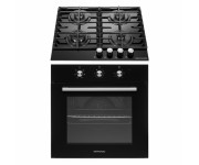 Комплект Духова шафа електрична GEO 62-0200 black + Варильна поверхня газова GGH 62-104 black glass GRANADO  GOH010101