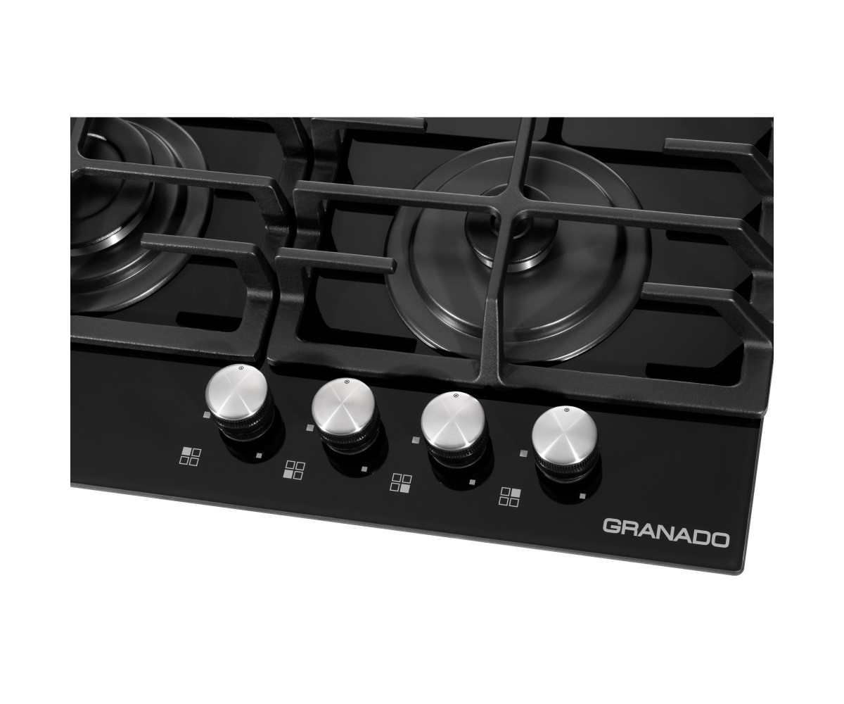 Комплект духова шафа електрична GEO 62-0200 black + варильна поверхня газова GGH 62-104 black glass  GOH010101:Фото 8
