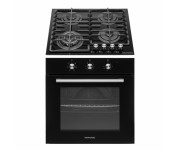 Комплект Духова шафа електрична GEO 62-0200 black + Варильна поверхня газова GGH 62-114 black glass GRANADO  GOH010209