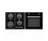 Комплект духова шафа електрична GEO 62-1310 black + варильна поверхня газова GGH 62-114 black glass  GOH050207:Фото 5