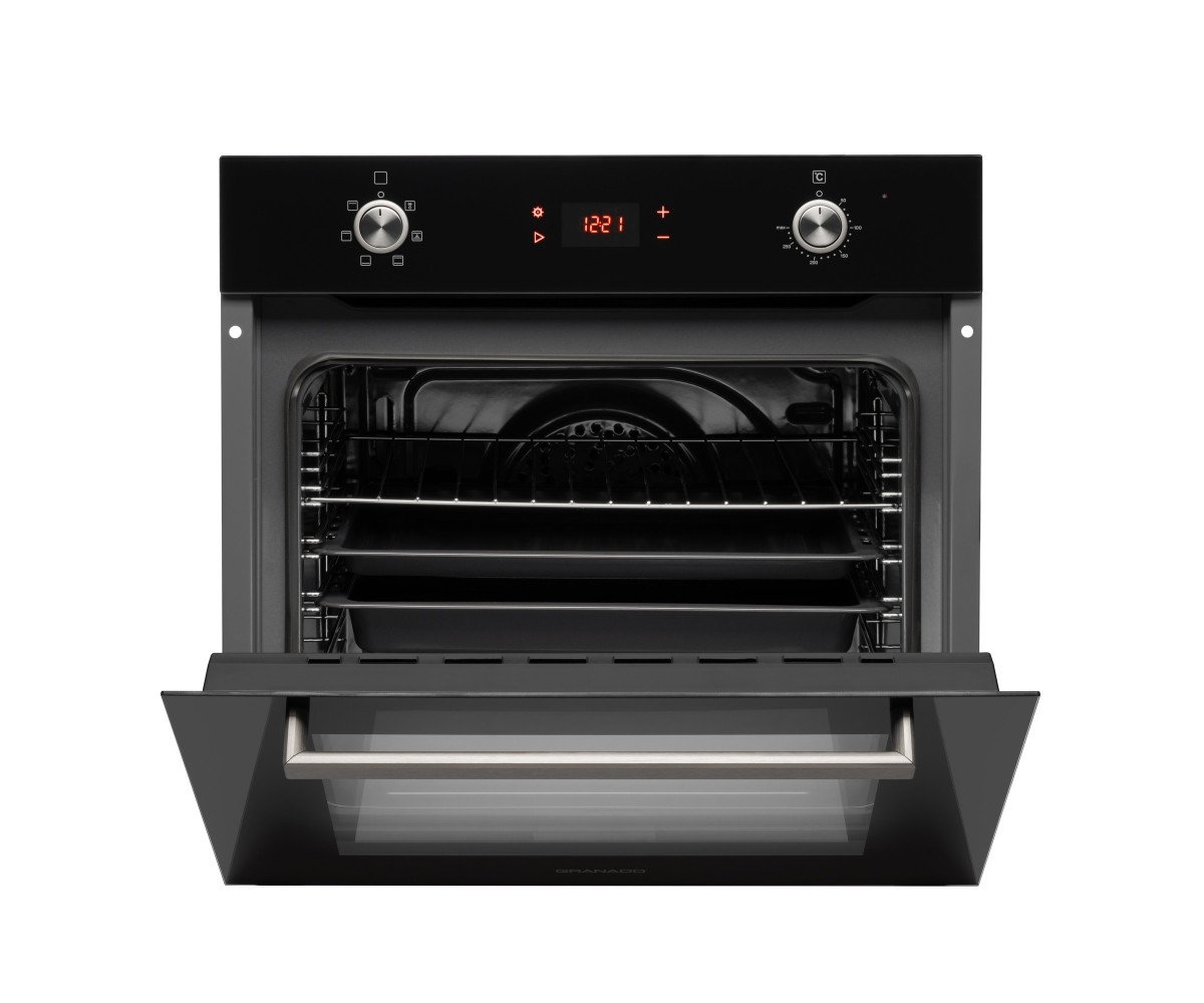 Комплект духова шафа електрична GEO 62-1310 black + варильна поверхня газова GGH 62-104 black glass  GOH050308:Фото 2