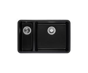 Мийка на 1,5 чаші GRANADO  UNDER TOP DOUBLE BLACK SHINE