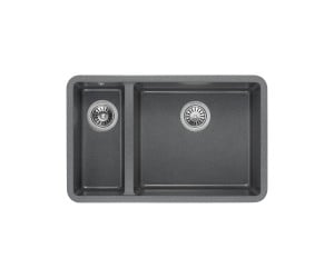 Мийка на 1,5 чаші GRANADO  UNDER TOP DOUBLE GRAFITO