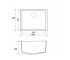 Врезная кухонная мойка  UNDER TOP MAX GS07201B:Чертеж 