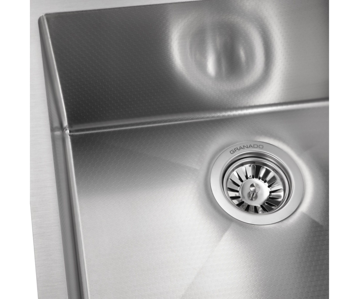 Кухонная мойка  STEEL S304 HONEYCOMB GS07304H:Фото 4