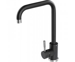 Змішувач з поворотним виливом GRANADO  OVIEDO LUX BLACK SHINE