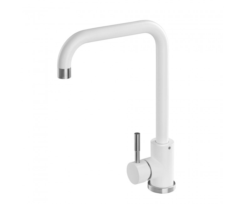 Змішувач з поворотним виливом GRANADO  OVIEDO LUX WHITE GZ0205L