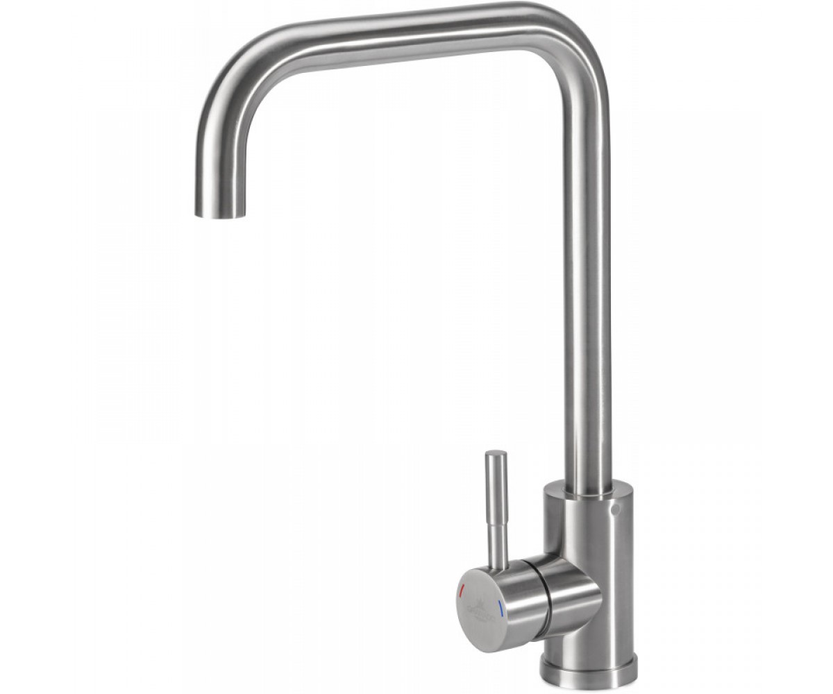 Змішувач з поворотним виливом GRANADO  OVIEDO LUX INOX GZ0207L