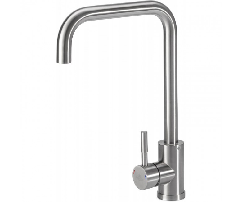 Змішувач з поворотним виливом GRANADO  OVIEDO LUX INOX GZ0207L
