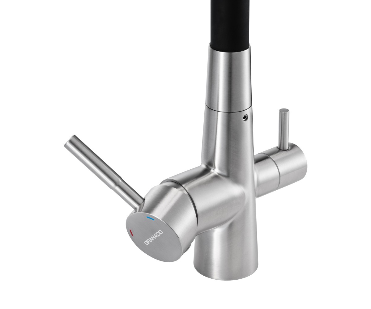Змішувач GRANADO Lerma inox (black)  LERMA LERMA INOX:Фото 3