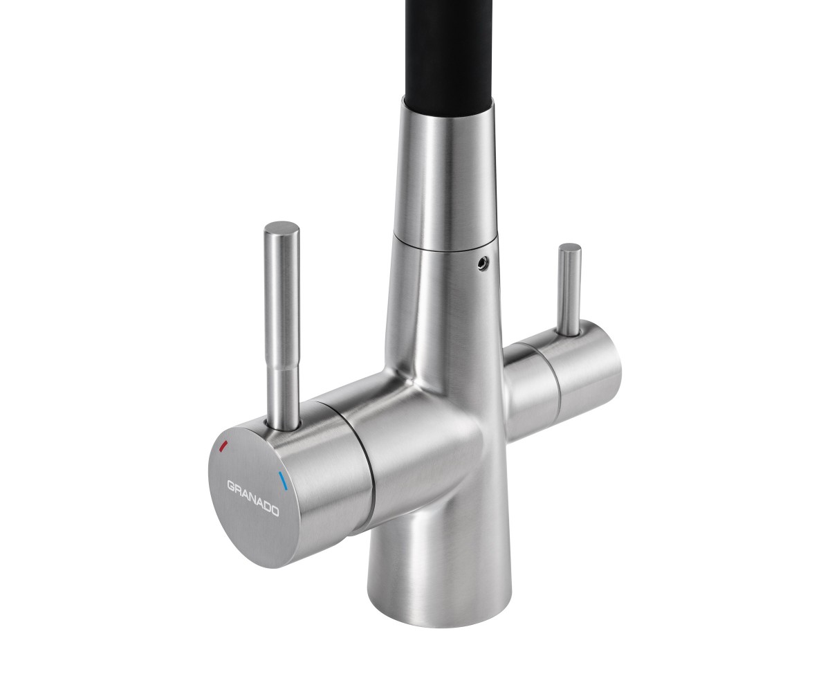 Змішувач GRANADO Lerma inox (black)  LERMA LERMA INOX:Фото 4