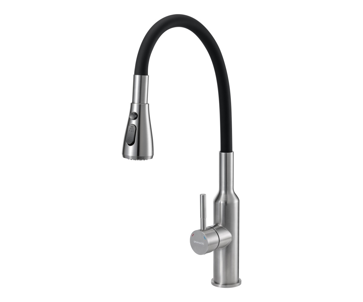 Змішувач GRANADO Renera inox (black) GRANADO Renera RENERA INOX RENERA INOX