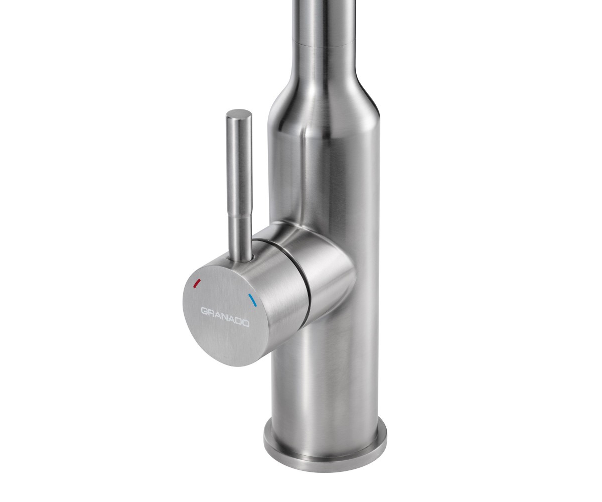 Змішувач GRANADO Renera inox (black)  RENERA RENERA INOX:Фото 4