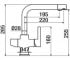 Смеситель на мойку  KITCHENS  51831510:Чертеж 